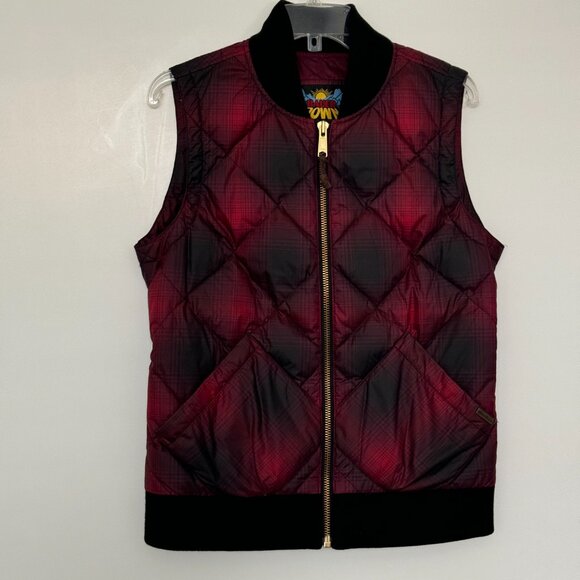 Eddie Bauer Down Vest Skyler red and black - Picture 6 of 8